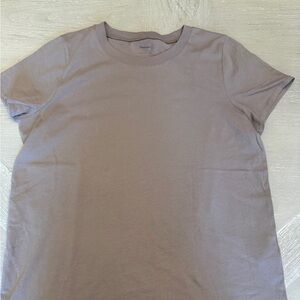 Madewell Women's Short Sleeve Tee in olive gray taupe
